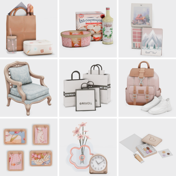 Maxis Match girly apartment vibes by simsfinds - The Sims 4 Custom Content