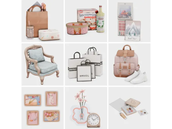 Maxis Match girly apartment vibes by boujeesimss - The Sims 4 Custom Content