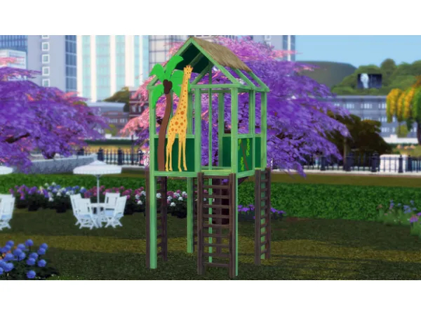 Mix to Jungle Gym Look Out by simsfinds - The Sims 4 Custom Content