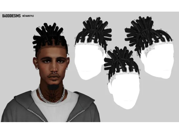 Alpha NEÏ HAIRSTYLE by simsfinds - The Sims 4 Custom Content