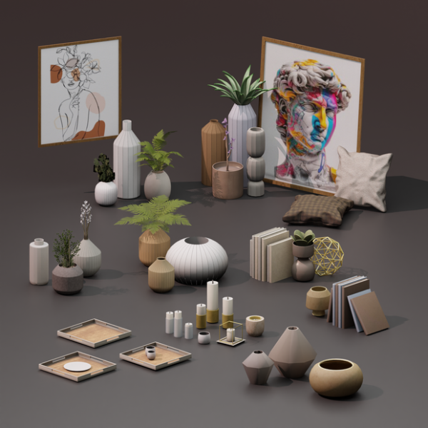 Mix Artisan Home Clutter by simsfinds - The Sims 4 Custom Content