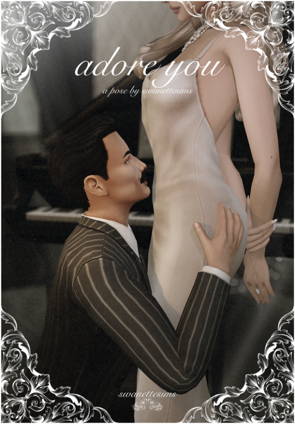 Mix adore you pose by simsfinds - The Sims 4 Custom Content