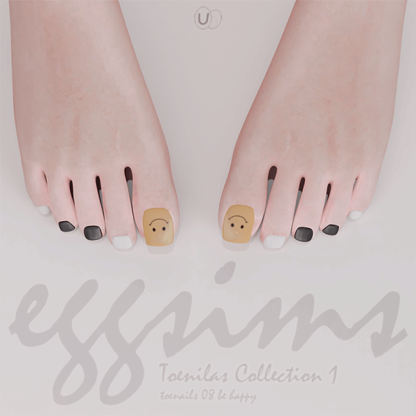 Mix [EGGSIMS] Be happy toenails by simsfinds - The Sims 4 Custom Content
