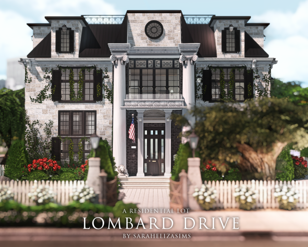 Alpha 256 Lombard Drive by simsfinds - The Sims 4 Custom Content