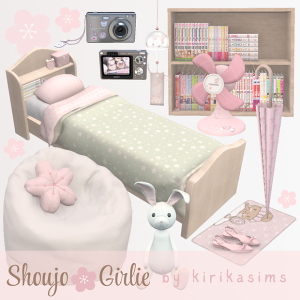 Mix Shoujo Girlie Set by simsfinds - The Sims 4 Custom Content