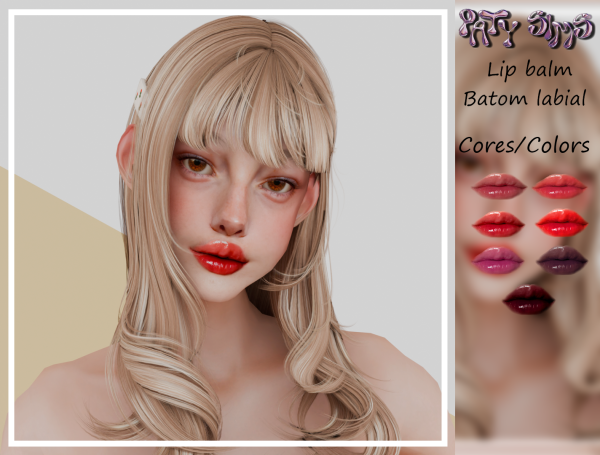 Alpha Batom Morango by patysims - The Sims 4 Custom Content