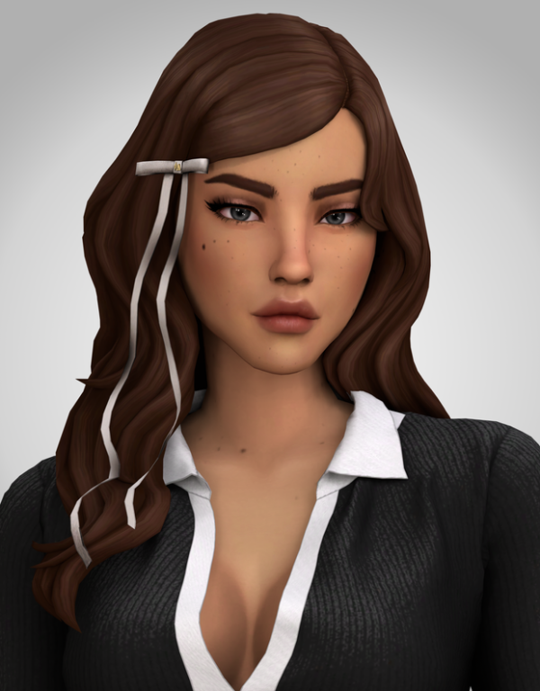Maxis Match Rosaline Hair by simsfinds - The Sims 4 Custom Content