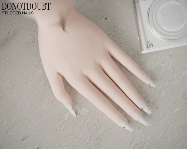 Maxis Match Studded Nails by simsfinds - The Sims 4 Custom Content