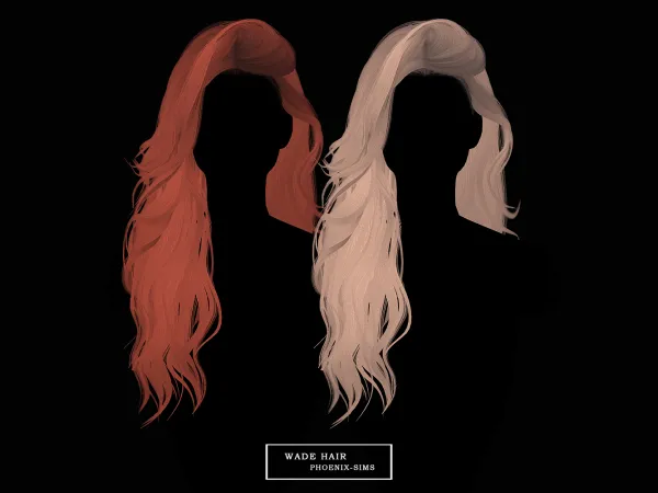 Alpha Wade Hair by phoenixsims4 - The Sims 4 Custom Content