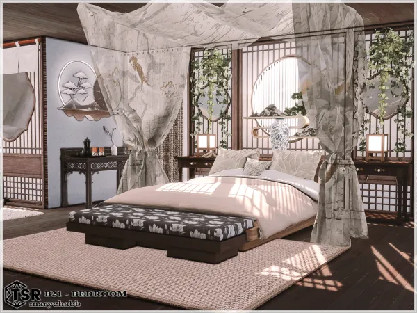 Mix BH21 Bedroom by marychabb - The Sims 4 Custom Content