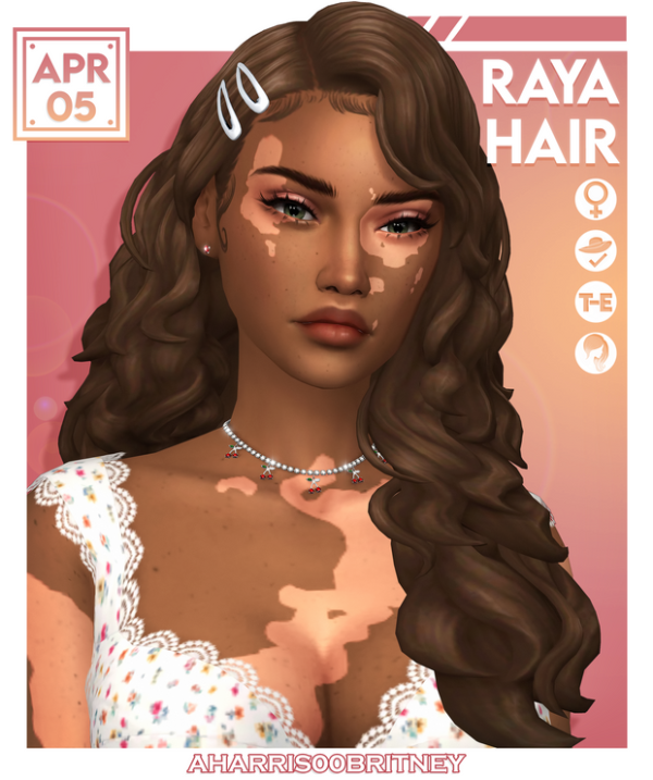 Maxis Match Raya Hair by simsfinds - The Sims 4 Custom Content