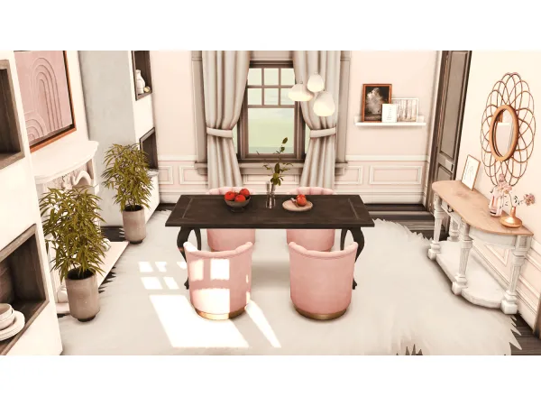 Mix Serva Dining Room by simsfinds - The Sims 4 Custom Content