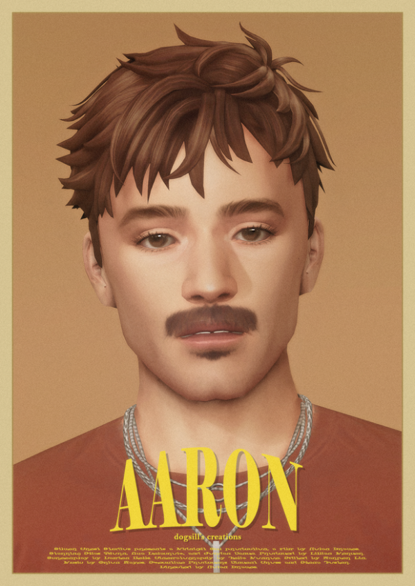 Maxis Match aaron hair by simsfinds - The Sims 4 Custom Content
