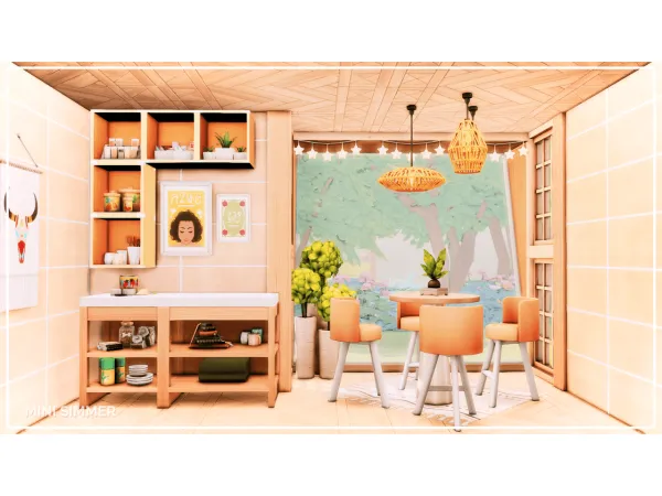 Maxis Match ZenBite Kitchen No by simsfinds - The Sims 4 Custom Content