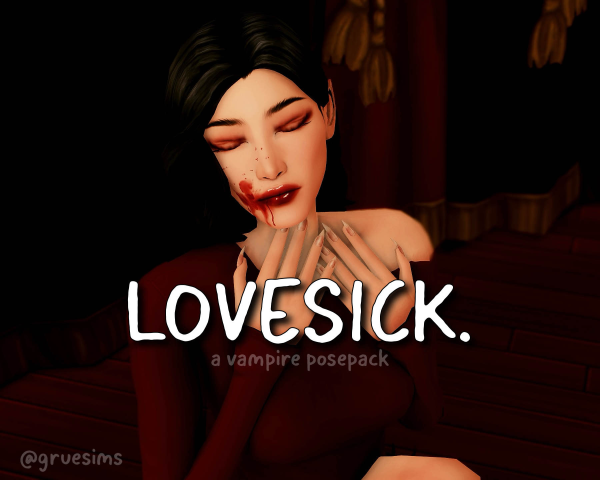 Mix [GRUESIMS] lovesick pose by simsfinds - The Sims 4 Custom Content