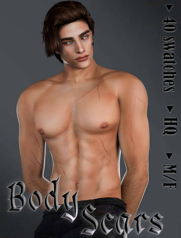 Alpha Body Scars 2 by simsfinds - The Sims 4 Custom Content
