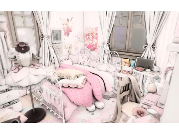 Mix Cafe Bakery Apartment by simsfinds - The Sims 4 Custom Content