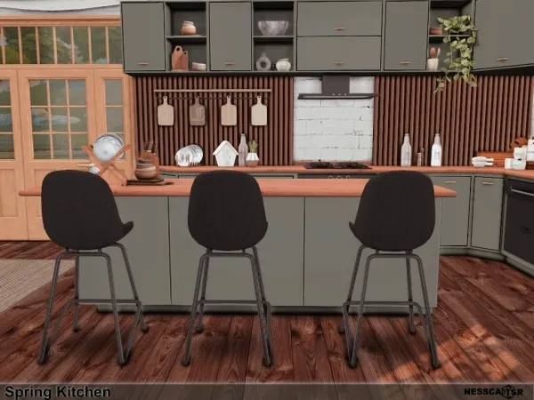 Mix Spring Kitchen by nesscasims - The Sims 4 Custom Content