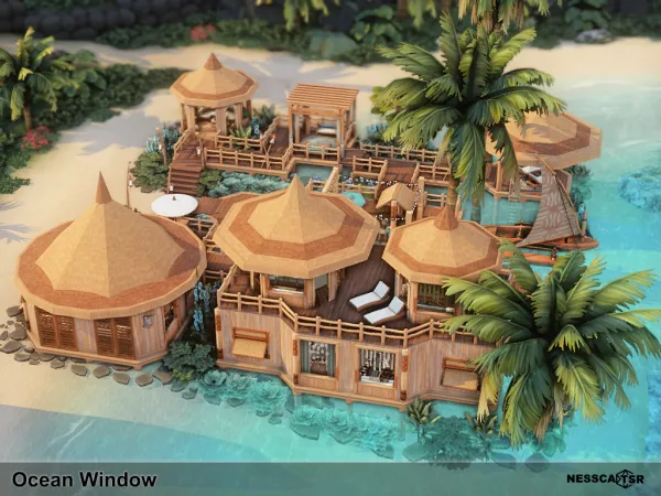 Maxis Match Ocean Window - The Sims 4 Custom Content