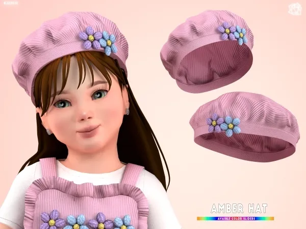 Mix Amber Hat for Toddler brsims - The Sims 4 Custom Content