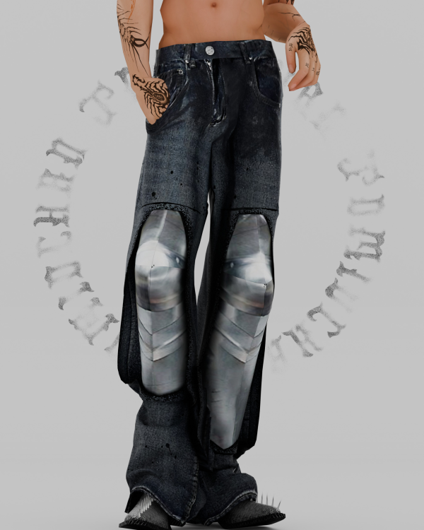 Alpha Midnight Bastion Jeans TOMIOCHAN by simsfinds - The Sims 4 Custom Content