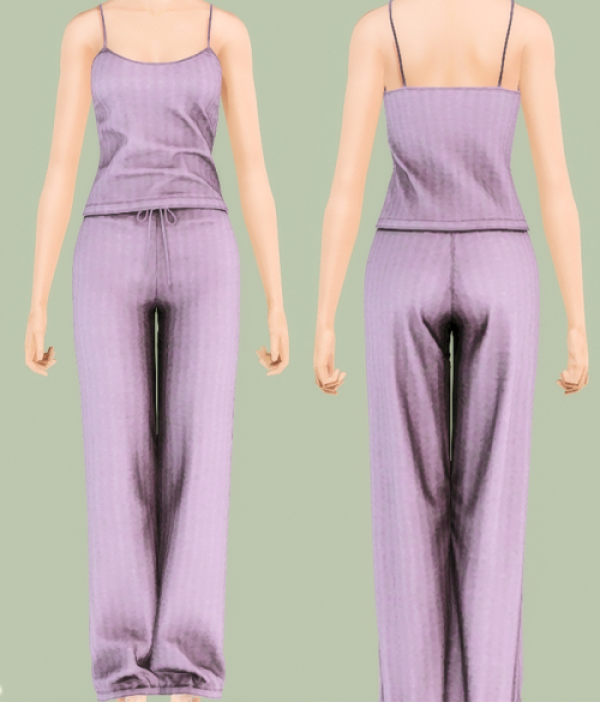 [PATTSIMSBLOG] RIMINGS Comfy Pajama Twopiece Conversion by simsfinds - The Sims 3 Custom Content