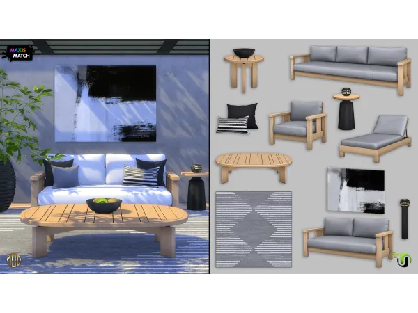 Maxis Match LENA PATIO by Nynaeve Design - The Sims 4 Custom Content