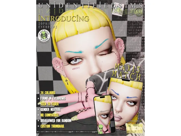 Maxis Match Sophie Eyebrows Maxis Match - The Sims 4 Custom Content