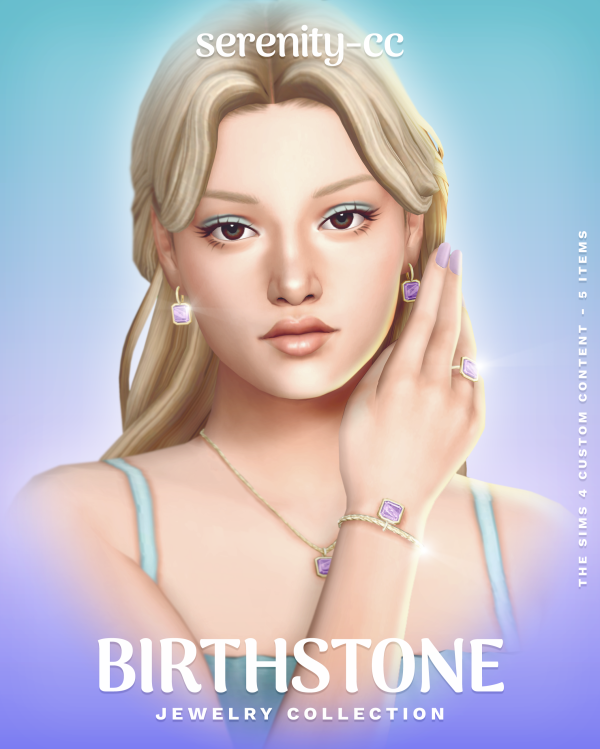 Maxis Match The Birthstone Jewelry Collection by simsfinds - The Sims 4 Custom Content