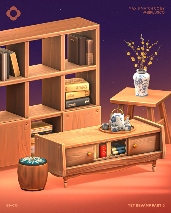 Maxis Match Tet Revamp Part 5 by simsfinds - The Sims 4 Custom Content