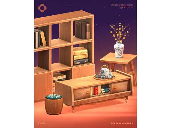 Maxis Match Tet Revamp Part 5 by BIplusCO - The Sims 4 Custom Content