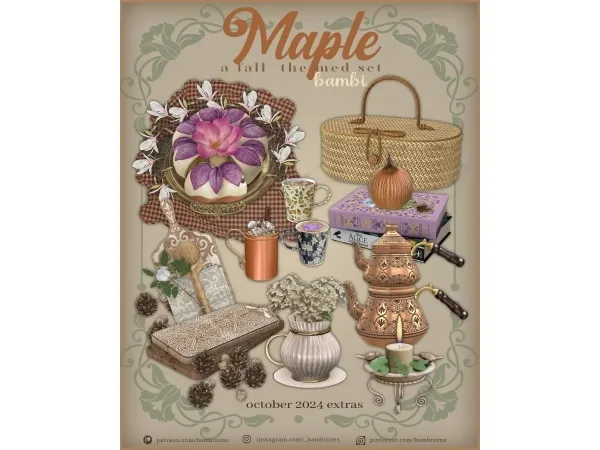 Alpha maple - The Sims 4 Custom Content