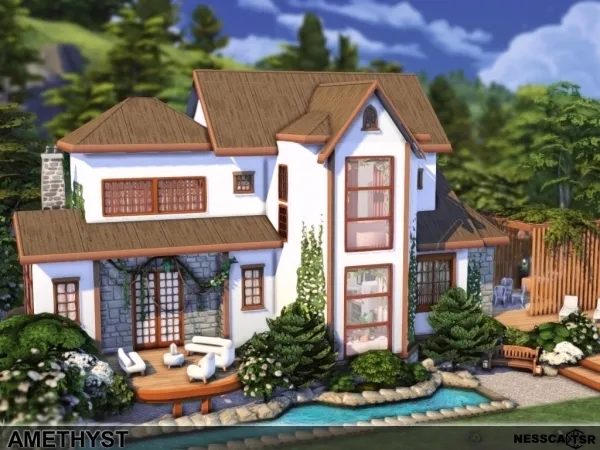 Maxis Match Amethyst by nesscasims - The Sims 4 Custom Content