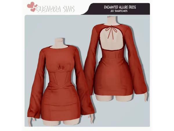 Maxis Match Enchanted Allure Dress by Guemara - The Sims 4 Custom Content