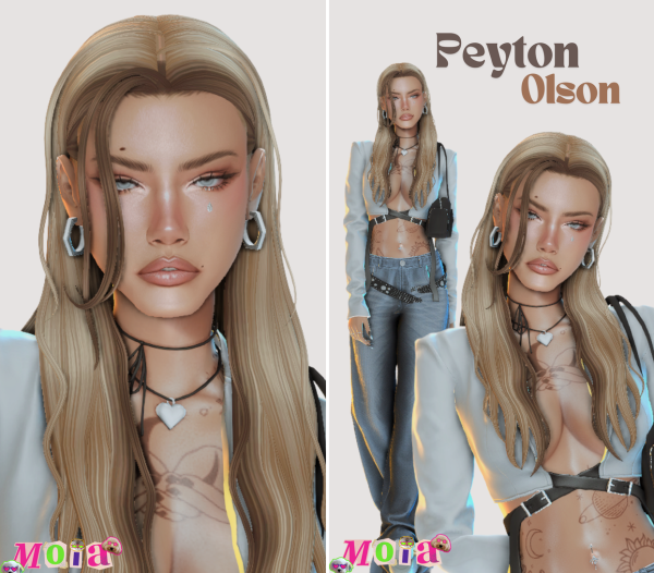 Mix Peyton Olson by simsfinds - The Sims 4 Custom Content