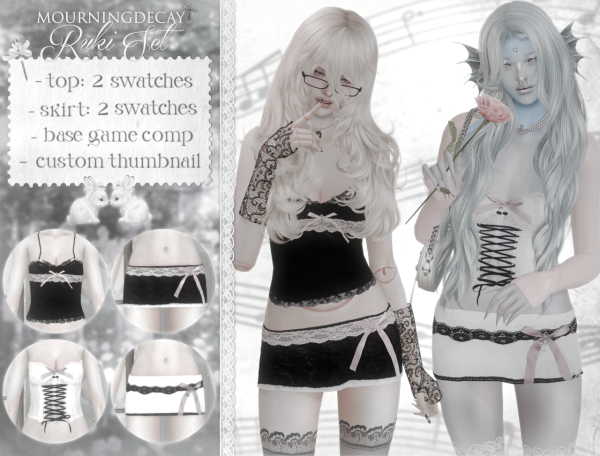 Mix ruki set by simsfinds - The Sims 4 Custom Content