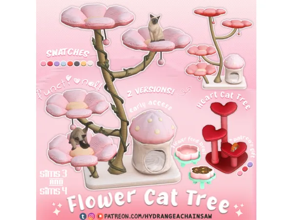 Flower cat tree 🌸