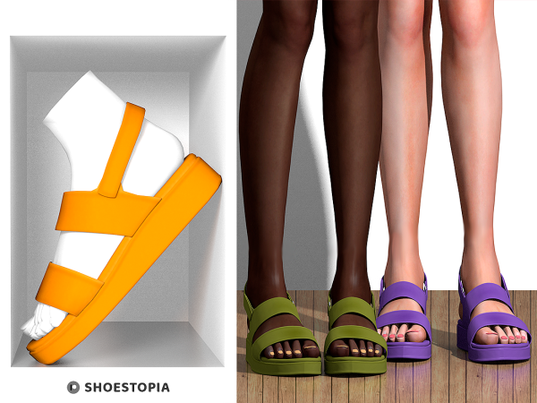 Alpha Shoestopia Torri Sandals by shoestopia - The Sims 4 Custom Content