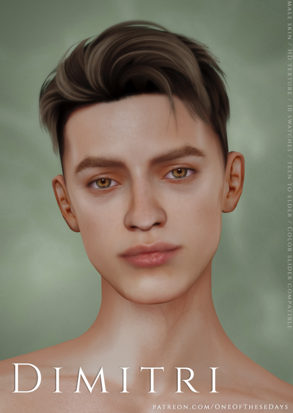 Alpha Dimitri SKIN ( tray files) by oneofthesedays - The Sims 4 Custom Content