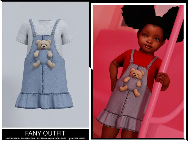 Alpha Fany Outfit by simtographies - The Sims 4 Custom Content