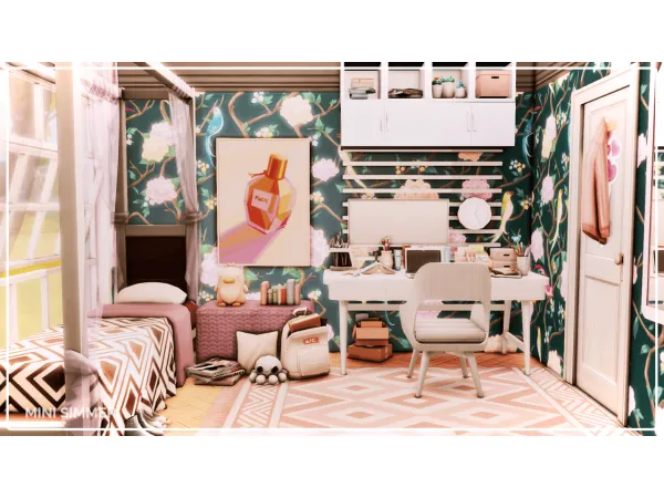 Maxis Match Binnie Bedroom No by simsfinds - The Sims 4 Custom Content