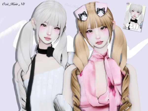 Maxis Match Ozii Hair N8 by simsfinds - The Sims 4 Custom Content