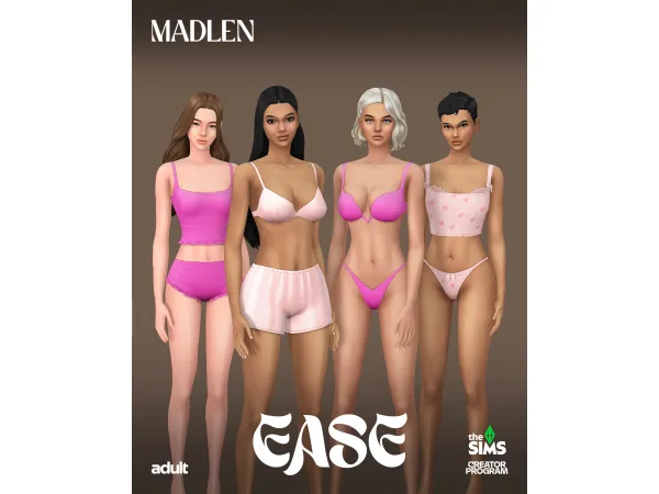 Maxis Match Ease Set by madlen - The Sims 4 Custom Content