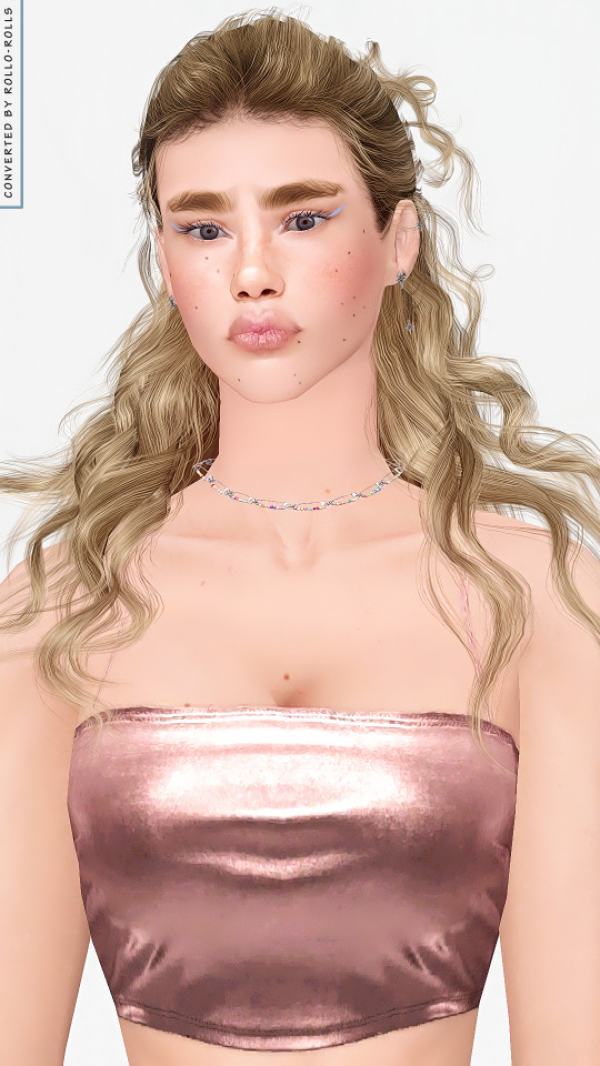 Wings TF0212 Long Curly Hair 4t3 rolls by simsfinds - The Sims 3 Custom Content