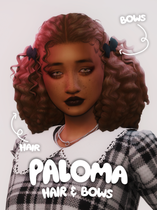 Maxis Match paloma hair bows by simsfinds - The Sims 4 Custom Content