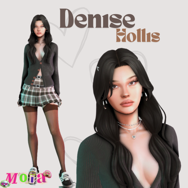 Mix Denise Hollis by simsfinds - The Sims 4 Custom Content