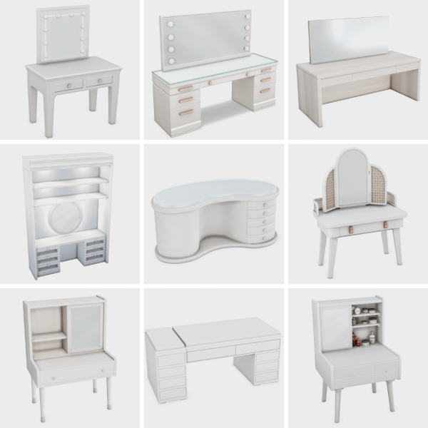 Maxis Match the ultimate vanities sims 4 finds by simsfinds - The Sims 4 Custom Content