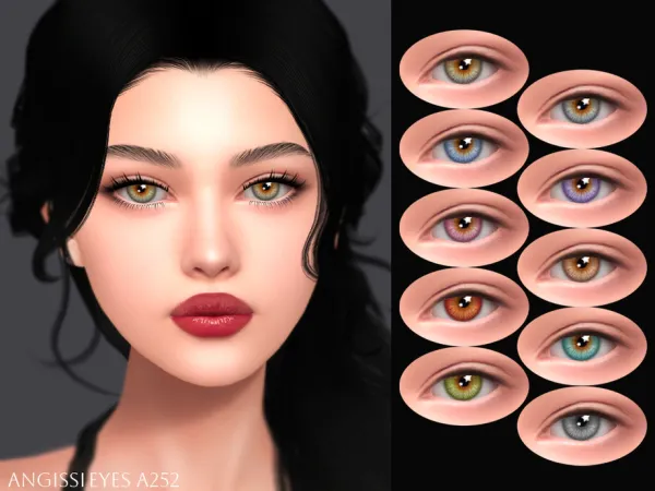 Mix EYES A252 by thesimsresource - The Sims 4 Custom Content