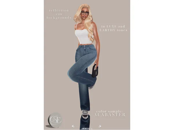 Mix LUXE and EARTHY Reflection CAS Backgrounds by sarahelizasims - The Sims 4 Custom Content