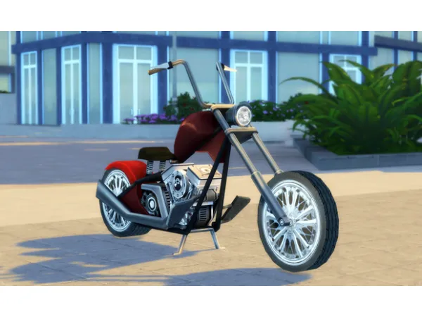 Mix Motorcycle Chopper by SimslandConversions - The Sims 4 Custom Content